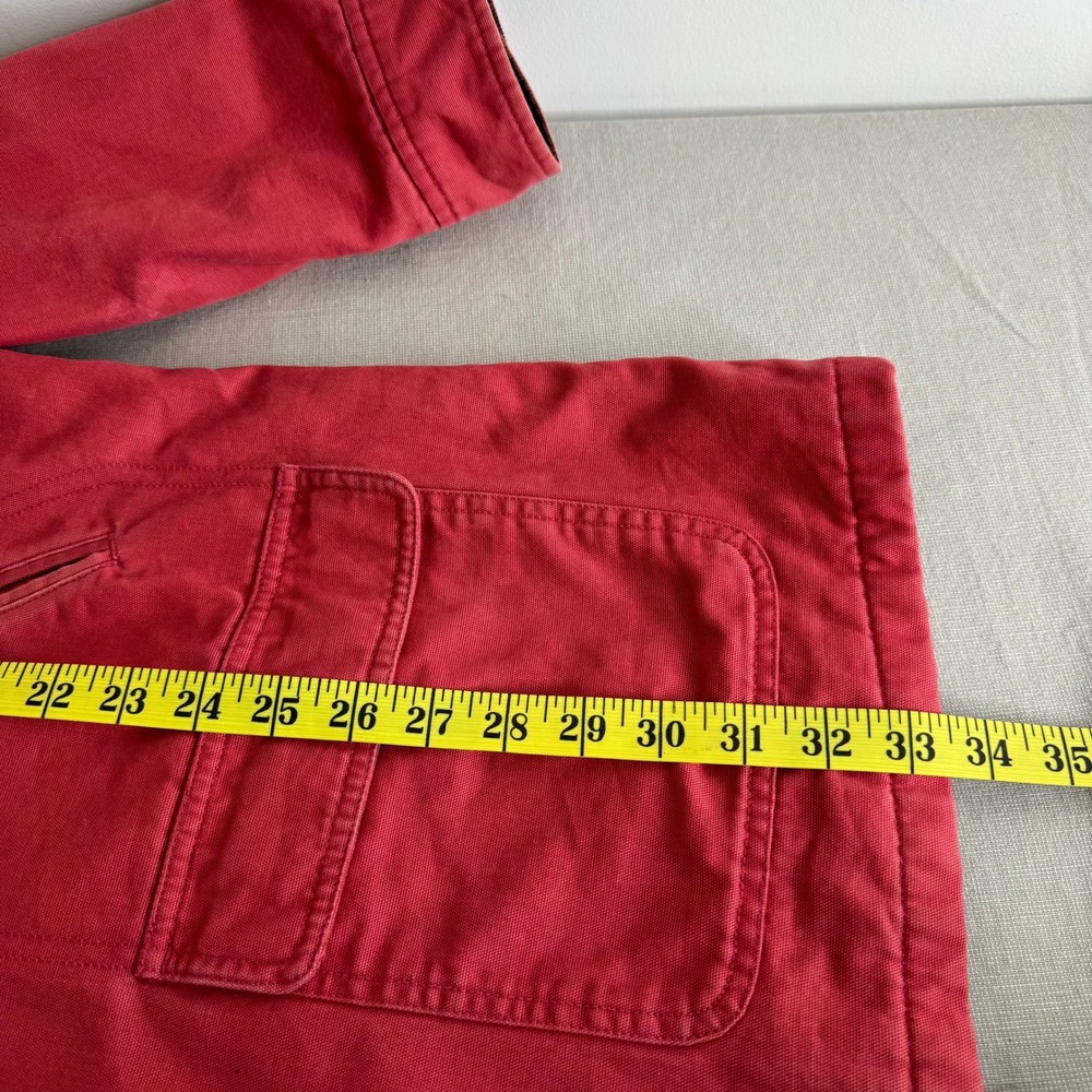 Lands' End Chore Barn Coat Flannel Lining Corduroy Collar/cuffs XL - Picture 12 of 13